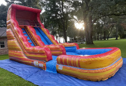 Wet Rental 18ft Fire and Ice Slide