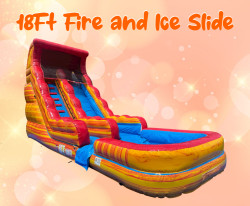 Wet Rental 18ft Fire and Ice Slide