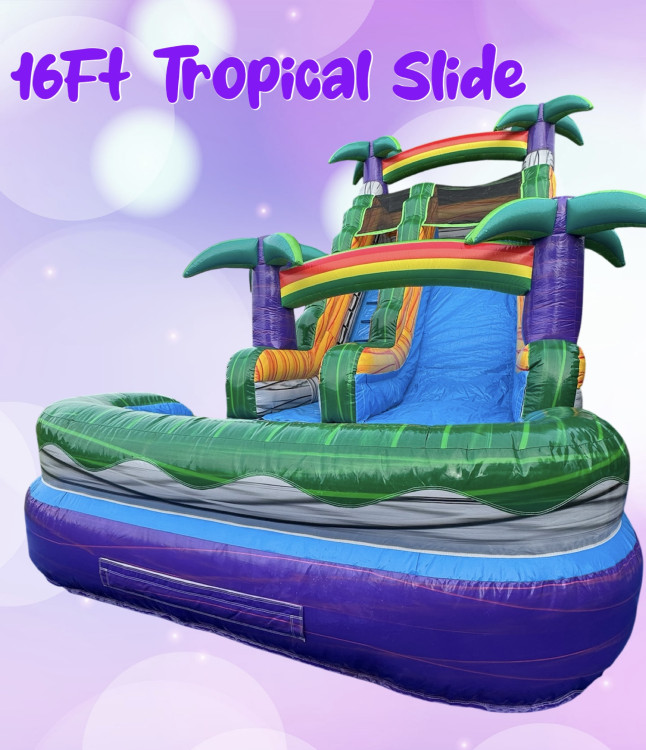 Wet Rental 16FT Tropical Slide